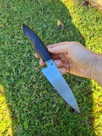 Image 1 of stainless + wenge petty