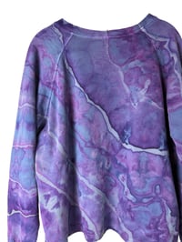Image 10 of *IRREGULAR* S 100% Cotton French Terry Sweatsuit Set in Purple Haze Geode Ice Dye