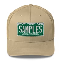 Image 9 of License Plate /Embroidered /Trucker Cap-9 COLORS AVAILABLE