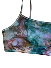 Image 5 of XXL (44) Cotton-Blend Strappy Bralette in Earthy Watercolor Ice Dye