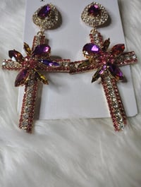 Image 3 of MAUVE & PURPLE CROSS