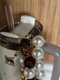 Image 4 of Starlight Shimmer Gold, Champagne and Cream Tumbler Straw Bauble
