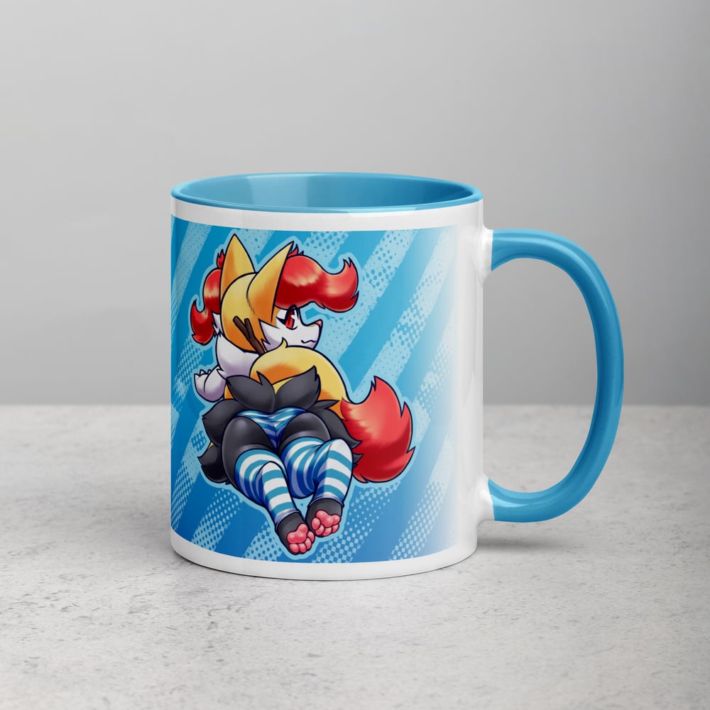 Blue Striped Phox Mug