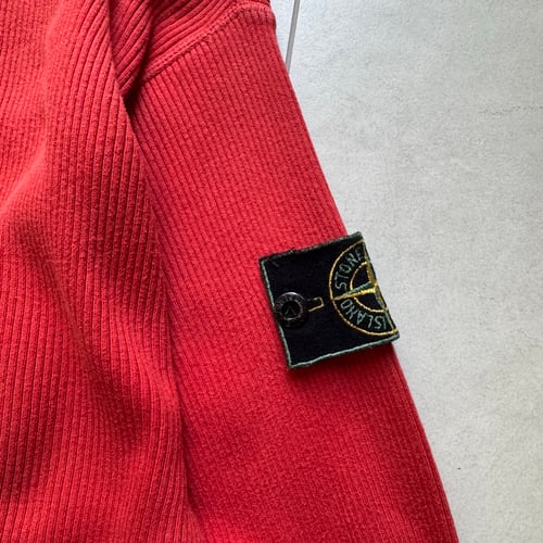 Image of 1980s Stone Island Ribbed Sweatshirt, Size Large