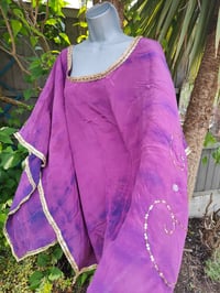 Image 10 of Poncho Woodstock Top -free size purple
