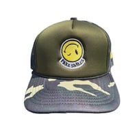 Image 1 of Olive green camo trucker 