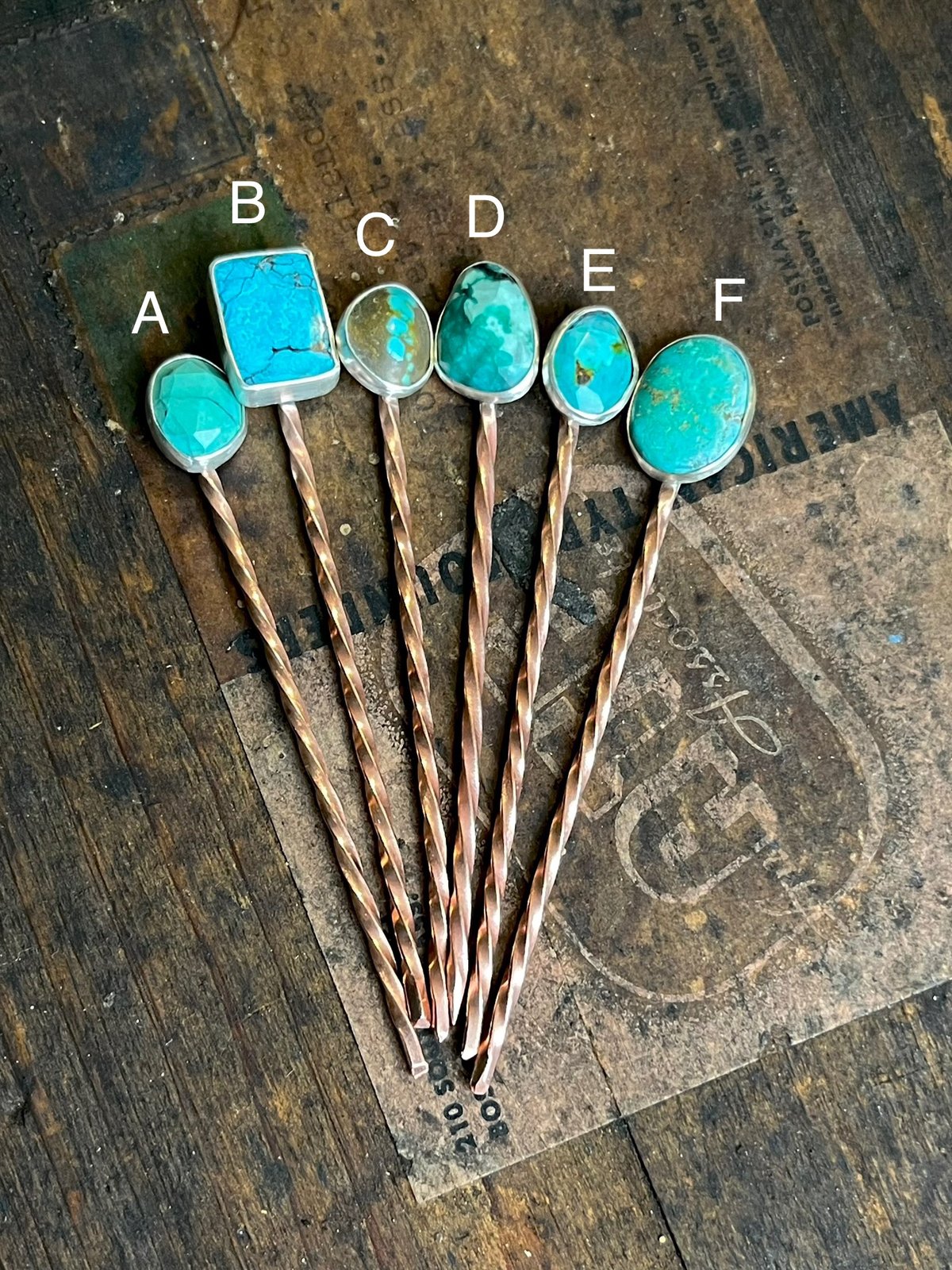 Image of Turquoise Hat Pin