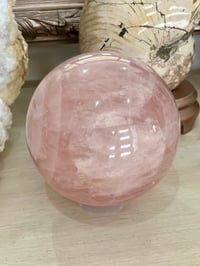 Image 5 of Large Rose Quartz Sphere | Madagascar #2967