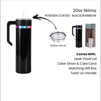 Image 3 of [PREORDER] Tumbler - Gloss finish engraved RAINBOW