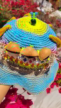 Image 2 of Cosmic Antenna Crochet Cosmic Cap