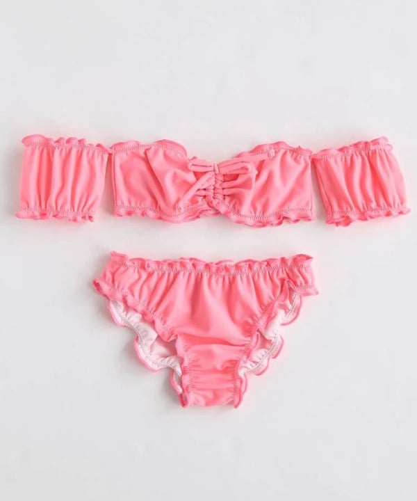 Image of Pink Off Shoulder Bikini