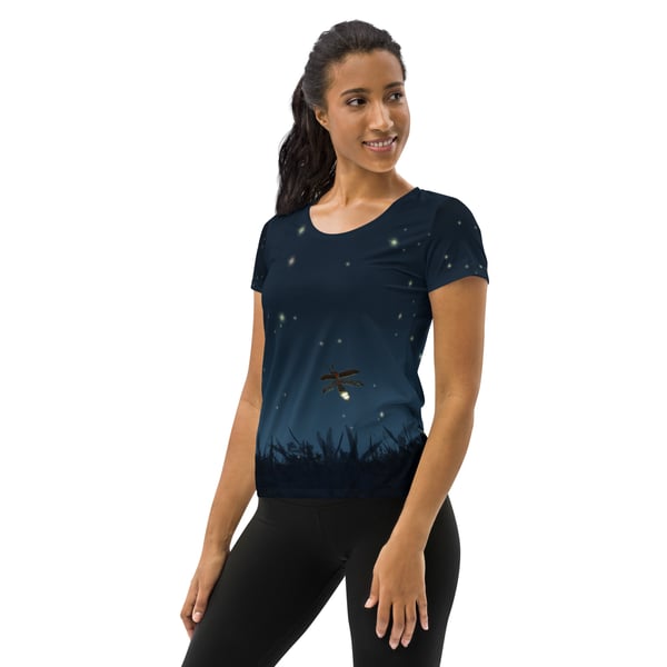 Image of Fireflies Fitted Athletic T-shirt