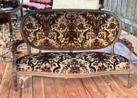 Old Parisian Brocade Sofa