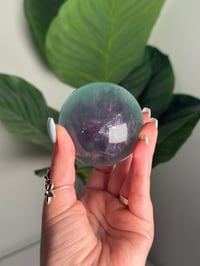 Image 3 of RAINBOW FLUORITE SPHERE -CHINA- G
