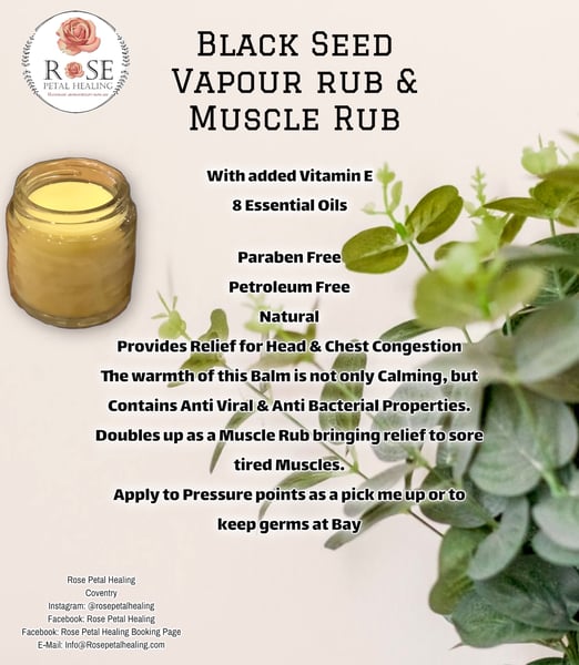 Image of Black Seed Vapour & Muscle Therapy balm