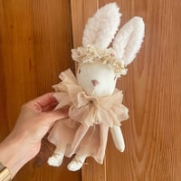 LAPINE MINIATURE TULLE ROSE COURONNE 