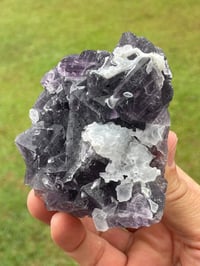 Image 13 of Purple Polyhedral Pyramid & Cubic Fluorite Specimen #2044