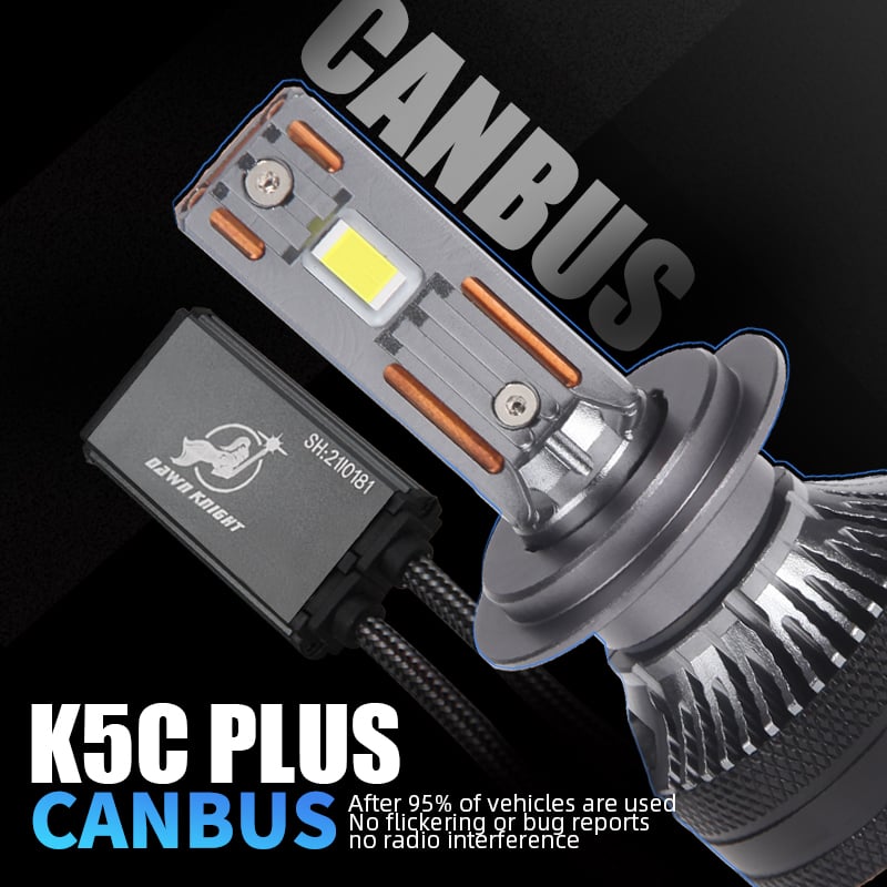 Image of DAWN KNIGHT 140W K5C PLUS H7 H11 H1 H4 Led Headlight Bulb 4300K LED HB3 HB4 Double Copper Tube Led L