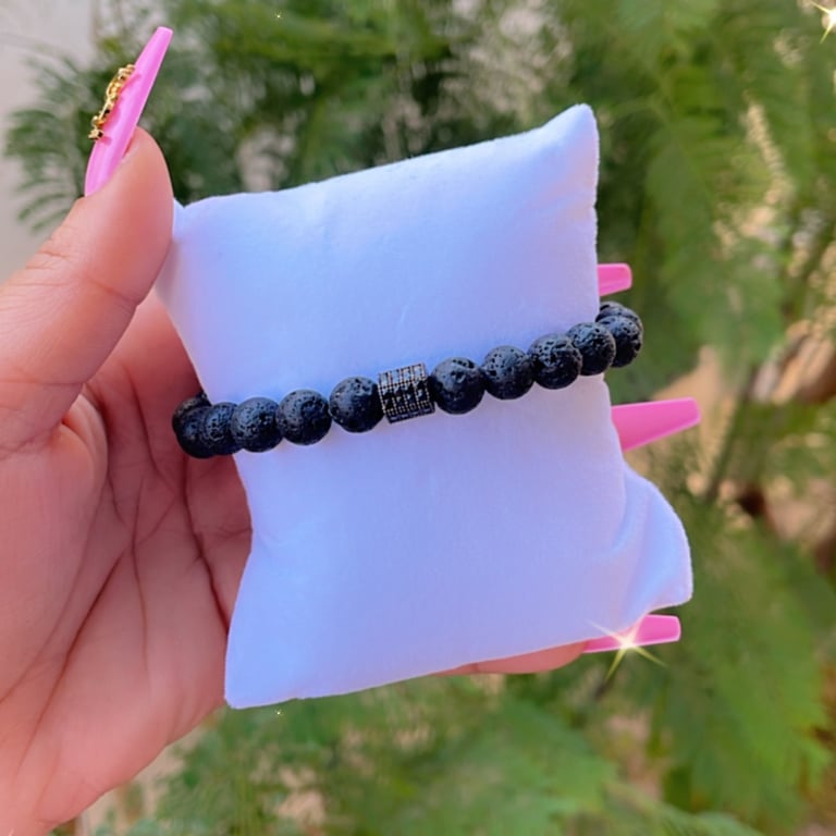 Lava Stone Bracelet (MEN) Image 3