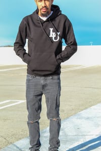 Image 1 of Black "LU" Hoodie 