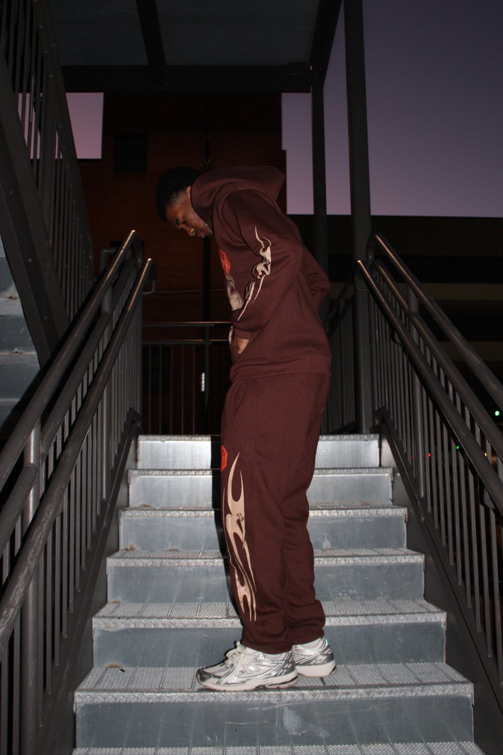 “BE DIFFERENT” BROWN/CREME JUMPSUIT