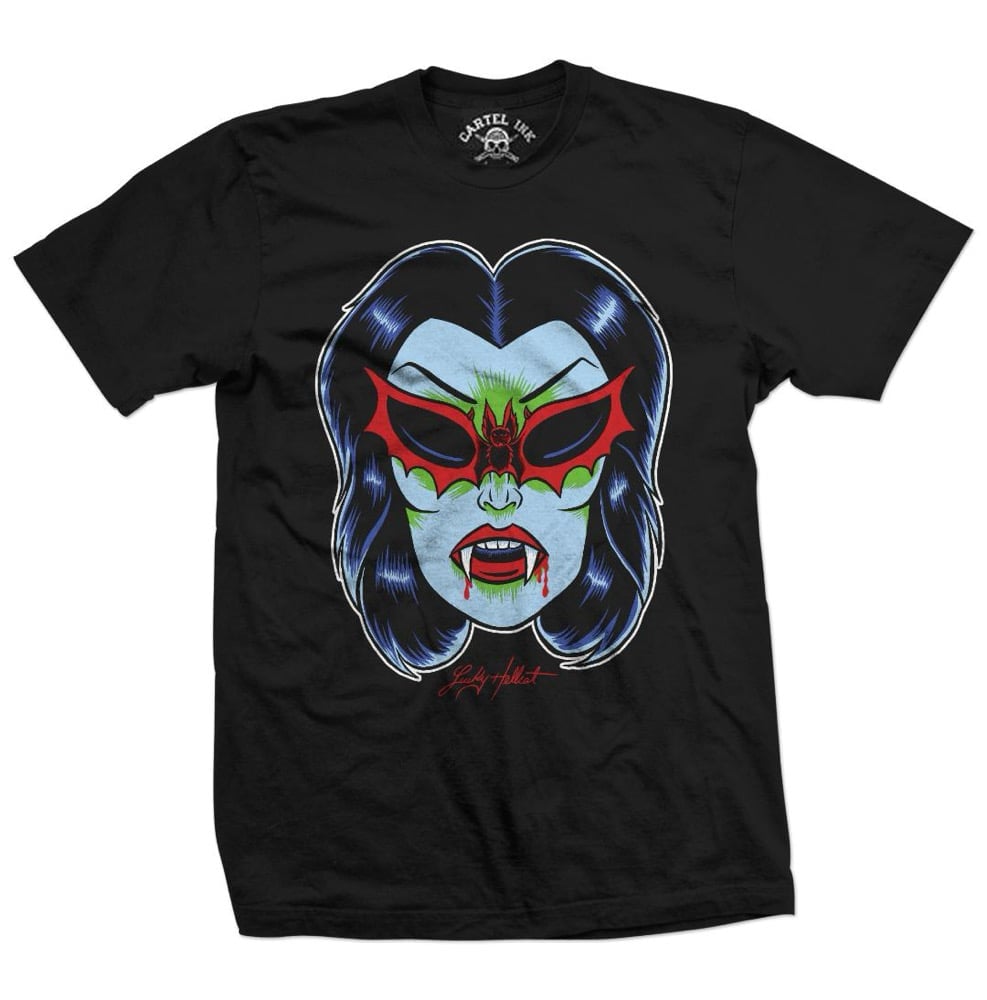 Mens Vintage Vamp Mask T-shirt