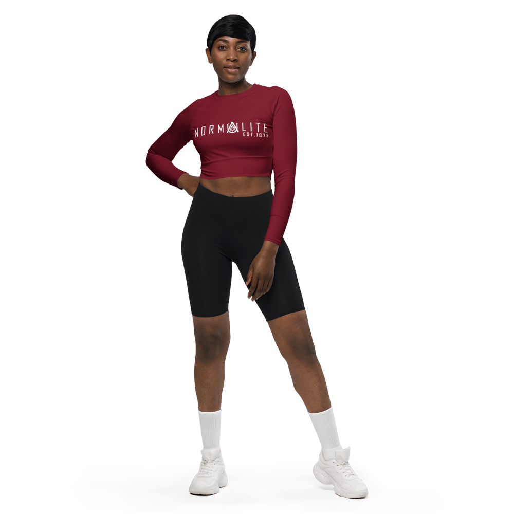 Image of AAMU Normalite Long Sleeve Crop Top