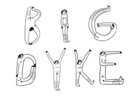 Big Dyke Alphabet A4 Print