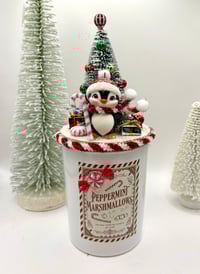 Image 1 of Retro Penguin Candle Topper