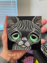 Sphynx Cat Original Acrylic Painting