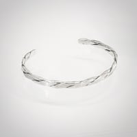 Image 2 of Interlock Silver Cuff