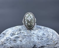Image 2 of Ocean Jasper Statement Ring (size 8) v1