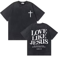 Image 1 of Vintage Christian Jesus Shirt (Love Like Jesus V2)