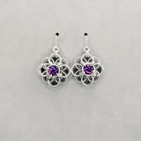 Image 5 of Helm Moebius Flower Earrings