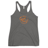 Image 6 of Women's Racerback Tank - Pumpkin Spice Logo