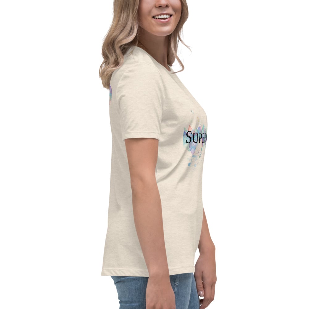 Image of Women's Relaxed T-Shirt Supernova & back I'm right here