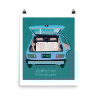 Image 1 of COMPACT CAR PIZZA DELIVERY POSTER