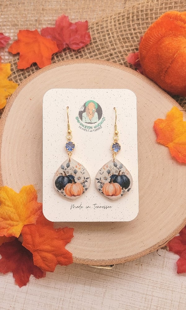 Image of Blue Pumpkin Dangles