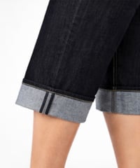 Image 5 of New Sz 18 Ashley Stewart Dark Denim Capri #226*1.4