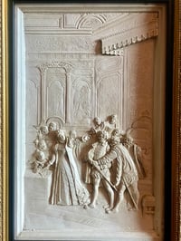 Image 3 of British Plaster Relief depicting Historical Scene