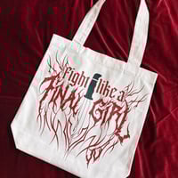 Image 1 of Fight Like a Girl - Tote Bag - Light Pink 