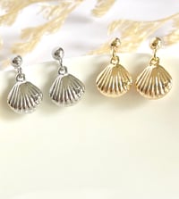 Image 1 of Tiny Sea Shell Earrings