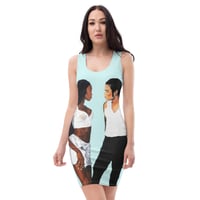 Image 2 of Icons All-Over Print Dress Blue