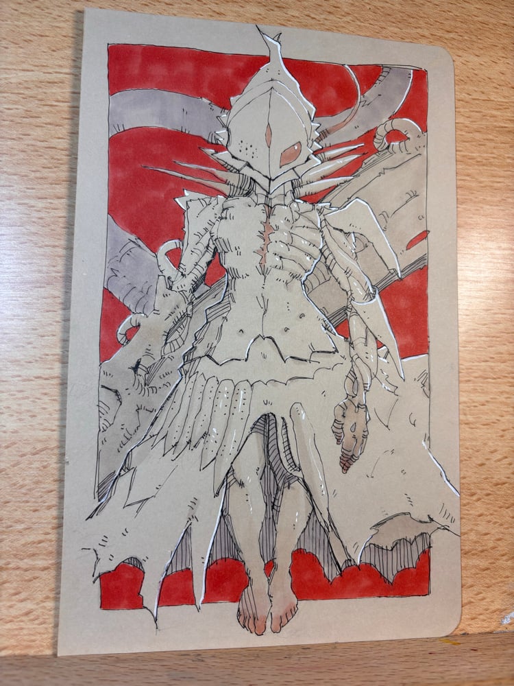 Image of Chimera 5.5x8.5 original illustration