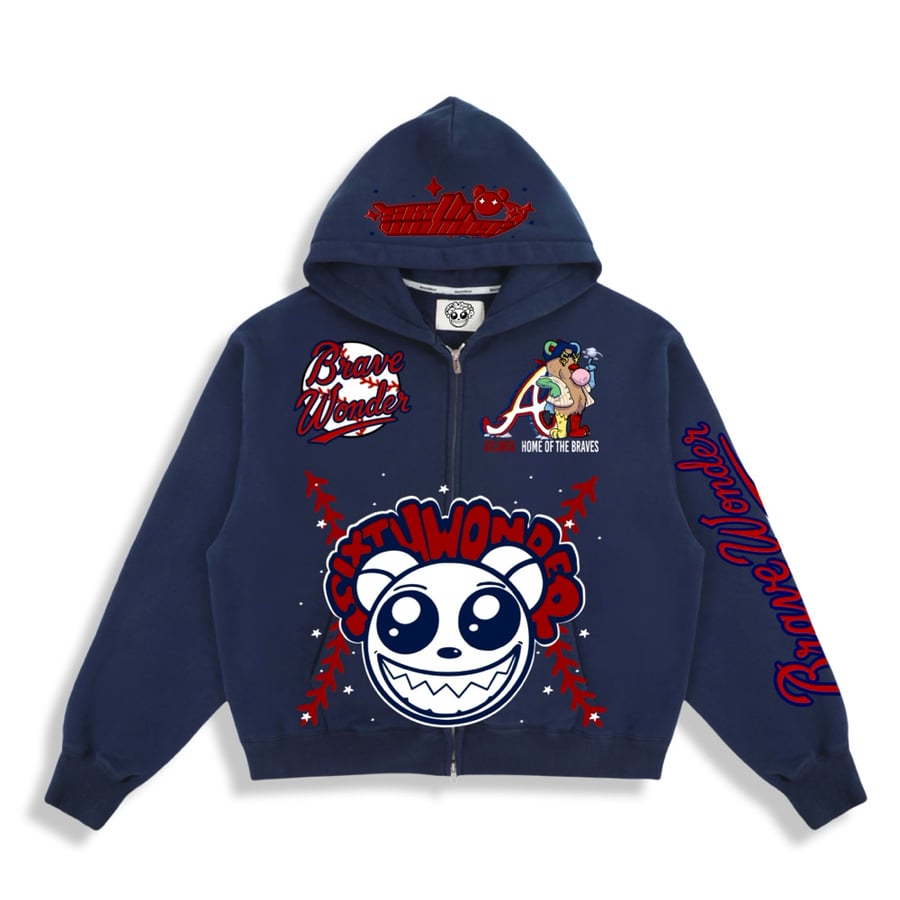Image of Brave Wonder ATL zip-up hoodie