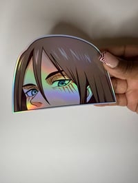 Image 1 of Eren Yeager Peekaboo Decal/Sticker