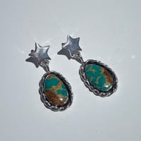 Image 2 of ROPEY TURQUOISE STAR POSTS 