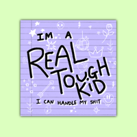 Image 2 of Real Tough Kid Sticker