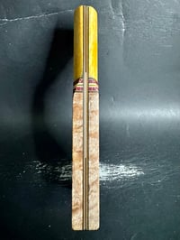 Image 4 of Giraffe Bone & Curly Koa Segmented Knife Scales