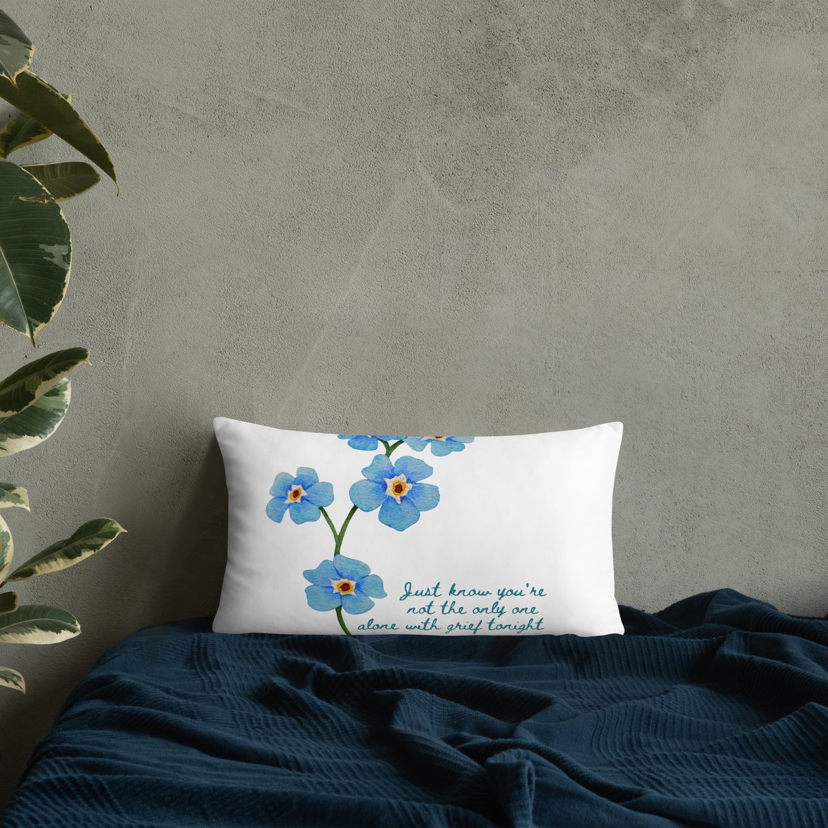 Image of Alone With Grief Pillow